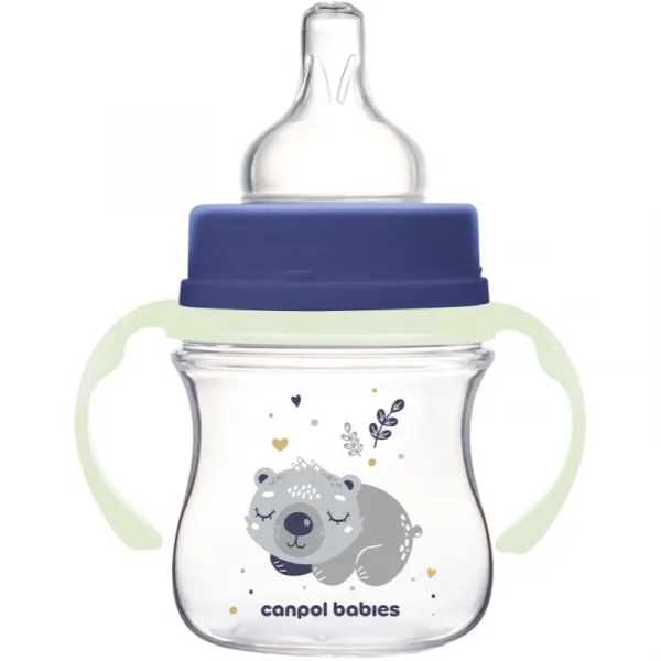 Canpol babies EasyStart Sleepy Koala 120 ml dojčenská fľaša 0 m+ Blue 120 ml