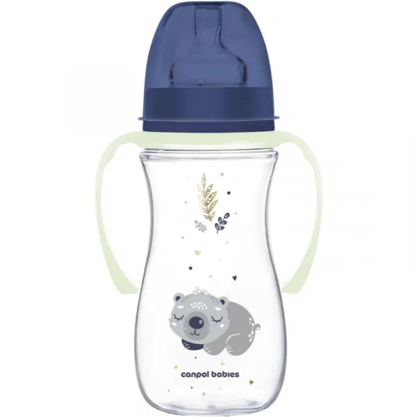 Canpol babies EasyStart Sleepy Koala 300 ml dojčenská fľaša 12 m+ Blue 300 ml