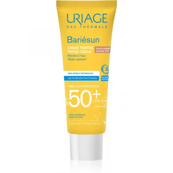 Uriage Bariésun Bariésun-Repair Balm ochranný tónovací krém na tvár SPF 50+ odtieň Golden tint 50 ml
