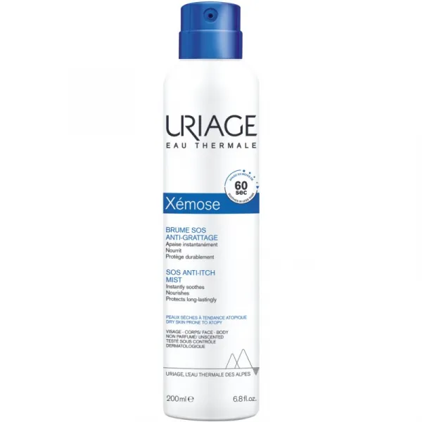 Uriage Xémose SOS Anti-Itch Mist SOS sprej pre okamžité upokojenie pocitu svrbenia 200 ml