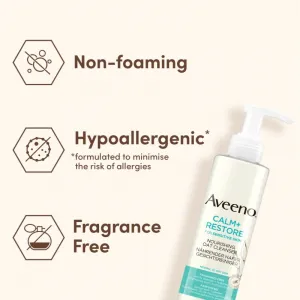 Aveeno Calm + Restore čistiaci pleťový gél pre citlivú pleť 200 ml