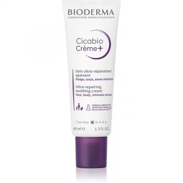 Bioderma Cicabio Créme+ upokojujúca a obnovujúca starostlivosť na liečbu jaziev 40 ml