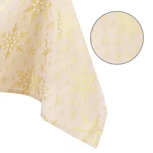 Obrus AmeliaHome White Christmas zlatý, veľkosť 140x400