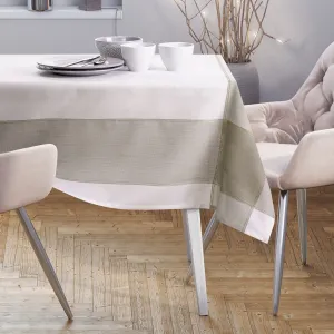Obrus AmeliaHome SEVRAN béžový/biely, veľkosť 140x400