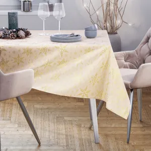 Obrus AmeliaHome White Christmas zlatý, veľkosť 140x400