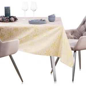 Obrus AmeliaHome White Christmas zlatý, veľkosť 140x400