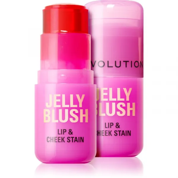 Makeup Revolution Jelly Blush lícenka v tyčinke na pery a líca odtieň Peach Orange 5.5 g