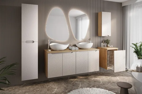 ArtCom Závesná skrinka do kúpeľne LUXOR Beige 83-35-1D