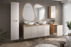 ArtCom Závesná skrinka do kúpeľne LUXOR Beige 83-35-1D