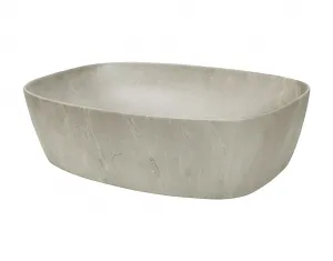 Comad Súprava keramického umývadla na dosku a výpuste Anna 50 cm hnedo-béžový kameň