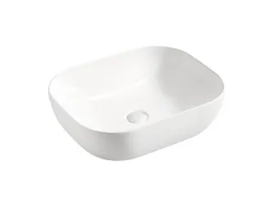 Comad Súprava keramického umývadla na dosku a výpuste Smile 50 cm biela