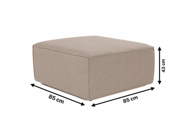 Puf Fora Pouffe - Brown