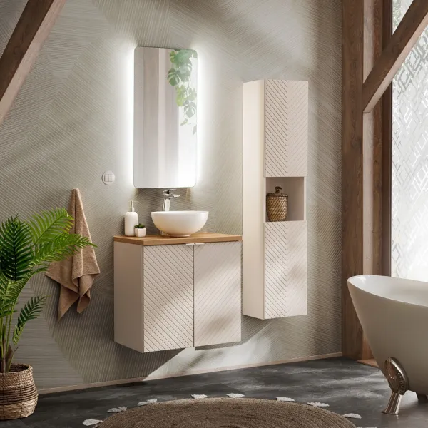 ArtCom Skrinka pod umývadlo VIVA Cashmere 82-60-2D | 60 cm s dvierkami