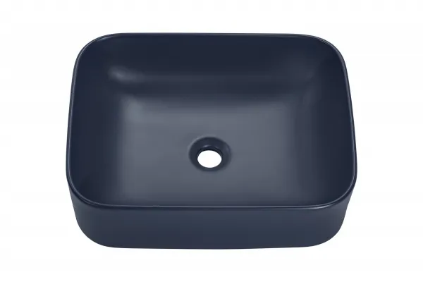 Comad Súprava keramického umývadla na dosku a výpuste Kama 50 cm modrá