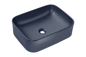 Comad Súprava keramického umývadla na dosku a výpuste Kama 50 cm modrá