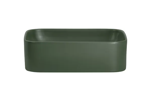 Comad Súprava keramického umývadla na dosku a výpuste Kama 50 cm zelená