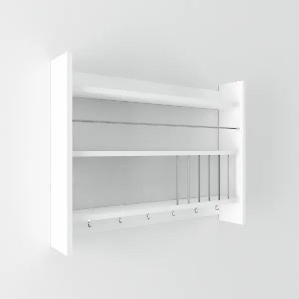 Kalune Design Kuchyňská police KOLIN 85 cm bílá