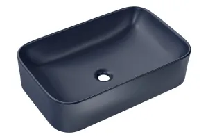 Comad Súprava keramického umývadla na dosku a výpuste Kama 60 cm modrá