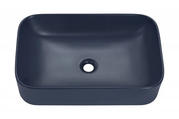 Comad Súprava keramického umývadla na dosku a výpuste Kama 60 cm modrá