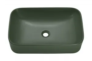 Comad Súprava keramického umývadla na dosku a výpuste Kama 60 cm zelená