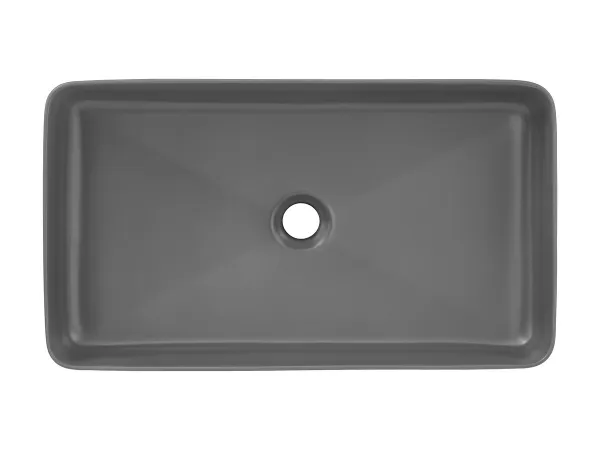 Comad Sada keramického umývadla na dosku a výpusti Slim 60 cm šedá