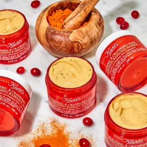 Kiehl's Turmeric & Cranberry Seed Energizing Radiance Mask rozjasňujúca pleťová maska pre všetky typy pleti vrátane citlivej 100 ml