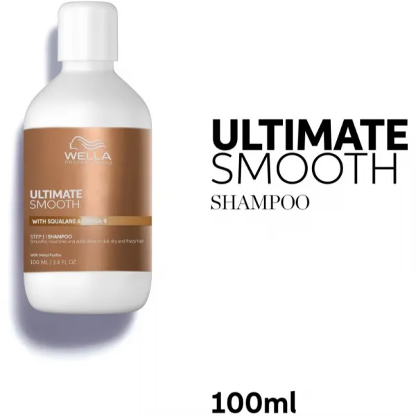 Wella Professionals Ultimate Smooth Shampoo intenzívne vyživujúci šampón na lesk a hebkosť vlasov 100 ml