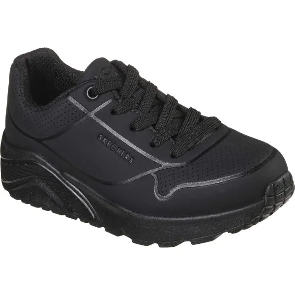 Skechers UNO LITE DELODOX Chlapčenská vychádzková obuv, čierna, veľkosť
