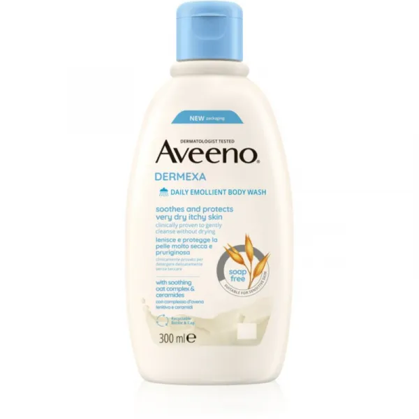 Aveeno Dermexa Daily Emollient Body Wash upokojujúci sprchový gél 300 ml
