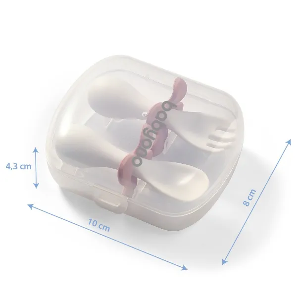 Ergonomický príbor pre deti Baby Ono bielomodrý