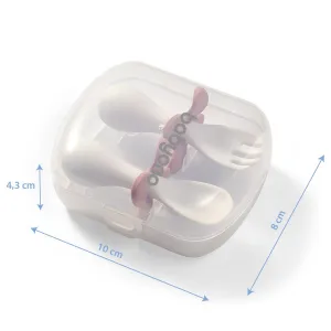 Ergonomický príbor pre deti Baby Ono bielomodrý