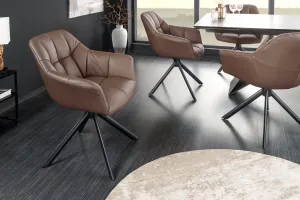 Otočné jedálenské kreslo 2 ks KOKALOS Dekorhome
