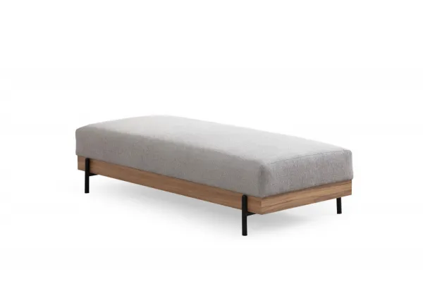 Hanah Home Taburet ETI 158 cm šedý/dub přírodní