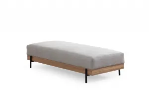 Hanah Home Taburet ETI 158 cm šedý/dub přírodní