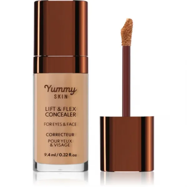Danessa Myricks Beauty Yummy Skin Lift & Flex Concealer tekutý korektor s matným efektom odtieň 9 - Medium With Peach Undertones 8.4 ml