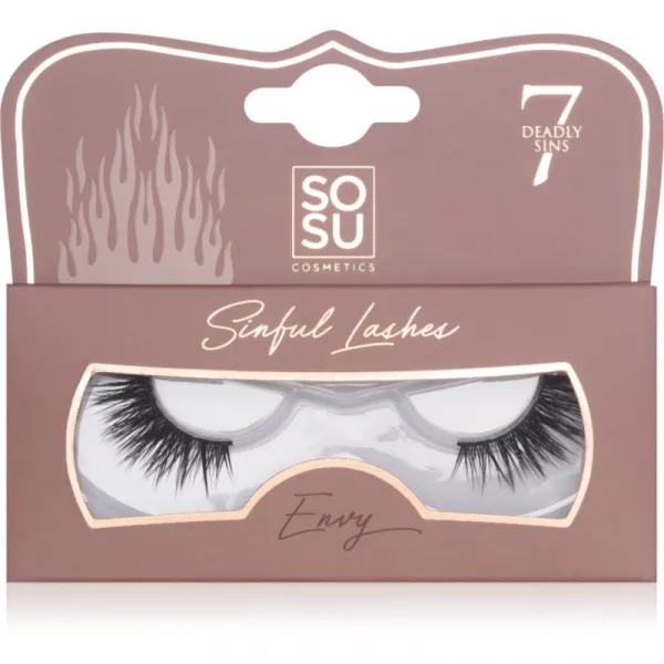 SOSU Cosmetics 7 Deadly Sins Lashes umelé mihalnice Envy 1 ks
