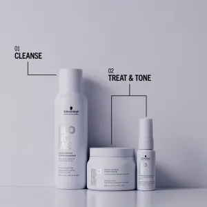Schwarzkopf Professional Blondme Bond Repair Purple Shampoo fialový šampón pre blond vlasy 300 ml