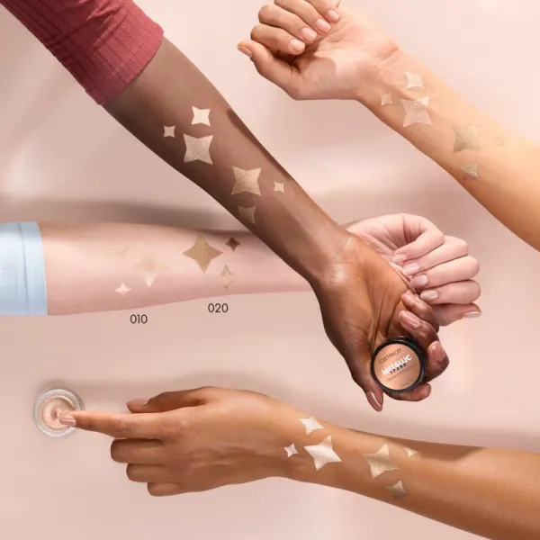 Catrice Metallic Spark krémové očné tiene pre trblietavý lesk odtieň 020 Diamond Dust 4 g