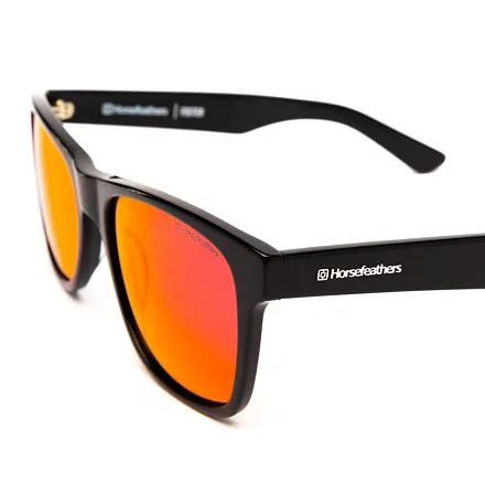 HORSEFEATHERS Slnečné okuliare Foster - gloss black/mirror red BLACK