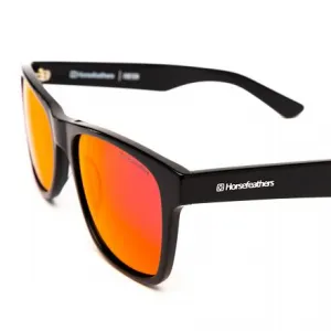 HORSEFEATHERS Slnečné okuliare Foster - gloss black/mirror red BLACK