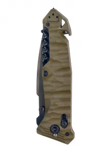 Tb outdoor zatvárací nôž cac army pa6 tx kombinované ostrie vývrtka army green