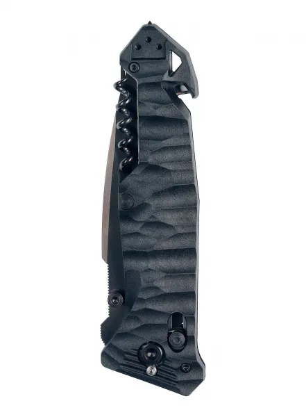Tb outdoor zatvárací nôž cac army pa6 tx kombinované ostrie vývrtka black