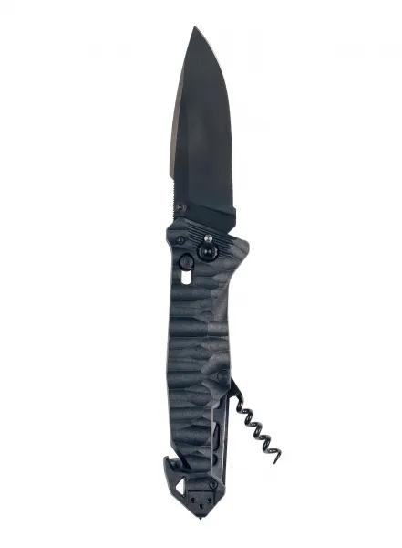 Tb outdoor zatvárací nôž cac army pa6 tx kombinované ostrie vývrtka black