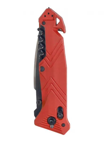 Skladací nôž TB Outdoor CAC Serration - red