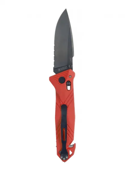 Skladací nôž TB Outdoor CAC Serration - red