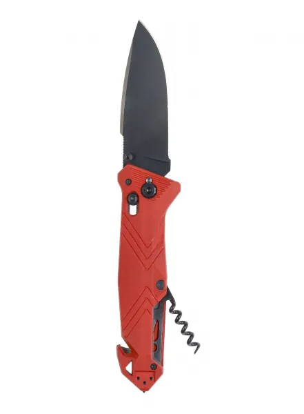Skladací nôž TB Outdoor CAC Serration - red
