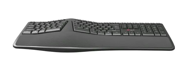 Klávesnice C-TECH KB-113E USB, ERGO,  černá, CZ/SK