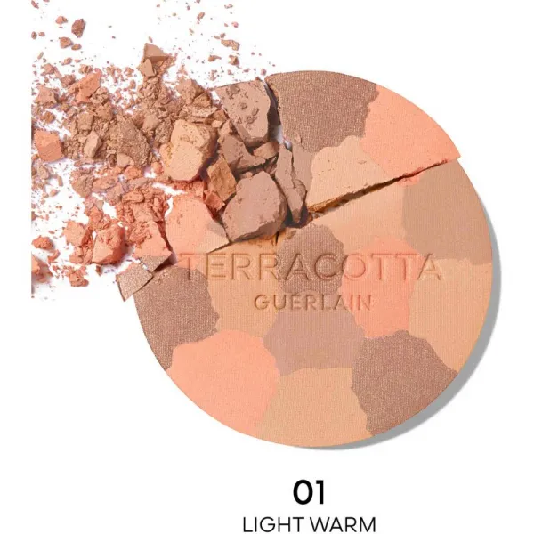 GUERLAIN Terracotta Light bronzujúci rozjasňujúci púder plniteľný odtieň 01 Light Warm 10 g