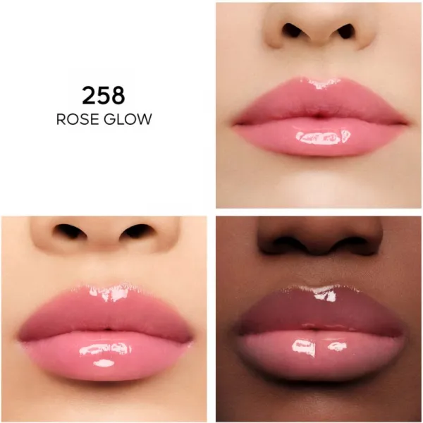 GUERLAIN KissKiss Bee Glow Oil olej na pery s medom odtieň 258 Rose Glow 9,5 ml