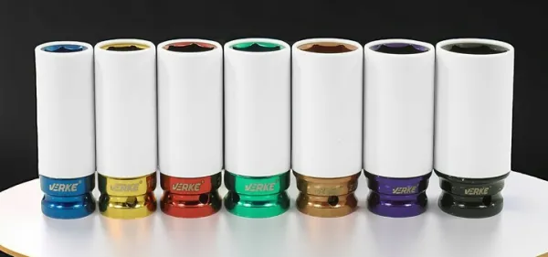 VERKE Rázové nadstavce pre hliníkové disky 1/2" 17 - 27 mm